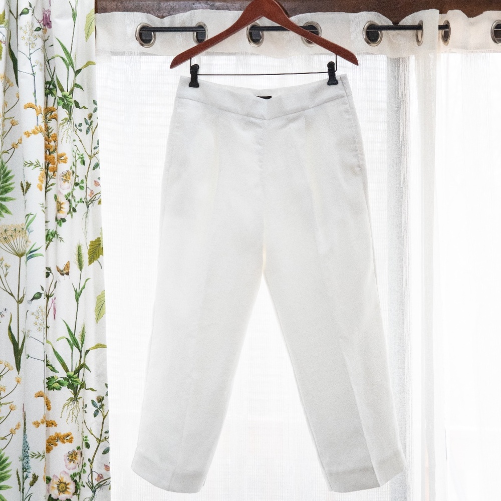 NWT J.Crew Women's High-Rise Linen Dress Pant